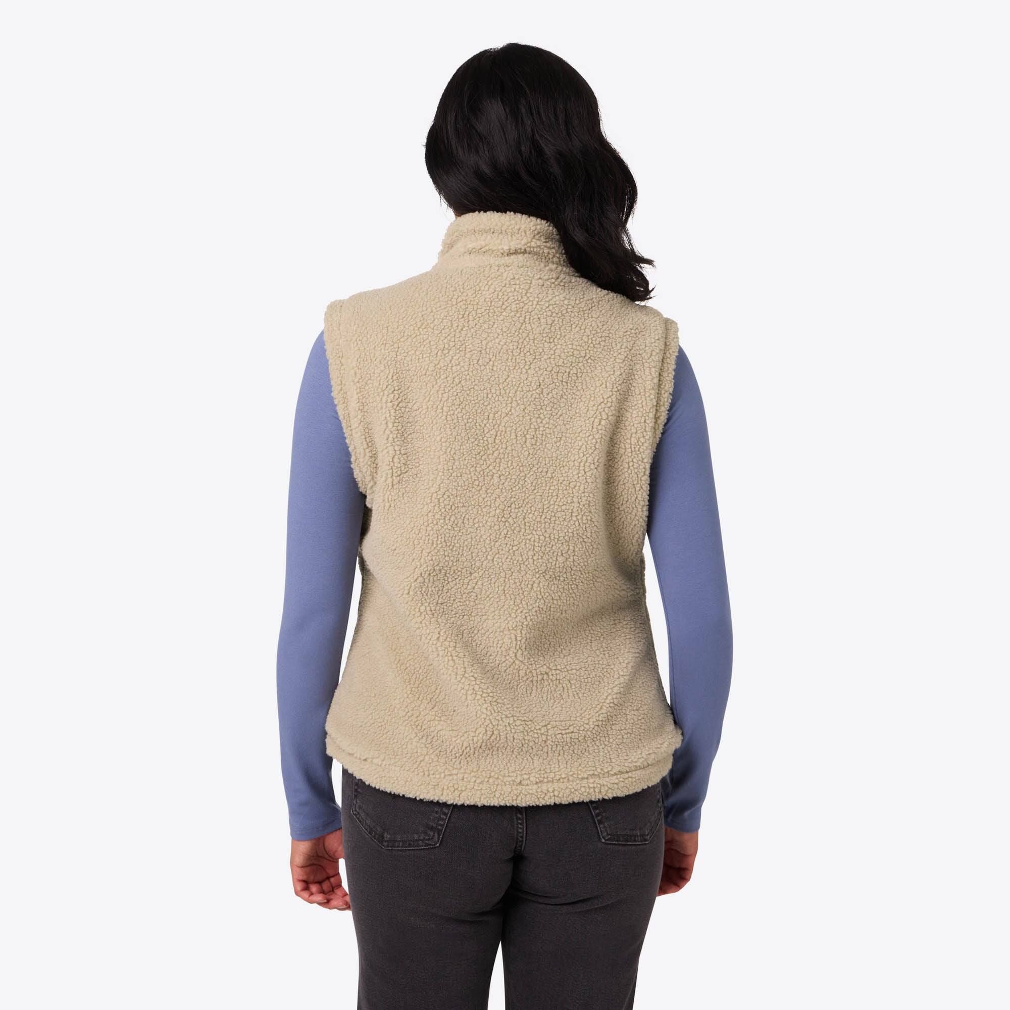Back. Mobile Warming - Women's Upland Sherpa Heated Vest - Coffee.
