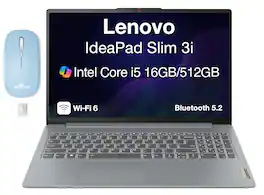 Lenovo - Upgraded - IdeaPad Slim 3i Laptop 15.6 FHD Display (i5-1335U, 16GB, 512GB SSD, Win 11 Pro) w/Dockztorm Wireless Mouse - Arctic Grey