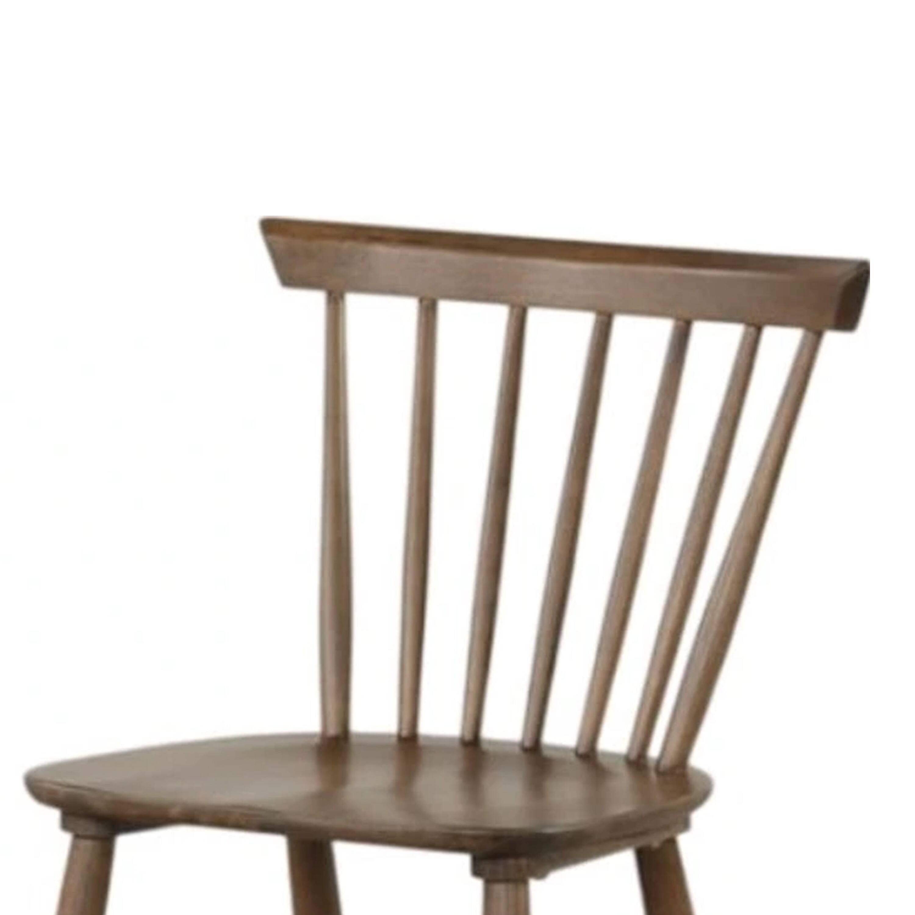 Alt View 2. Manhattan Lane - Baylee Side Dining Chair Set of 2, Spindle Back, Tapered Legs - Walnut Brown.