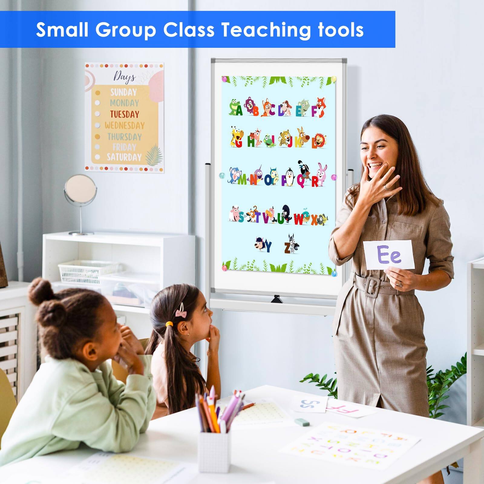 Small Group Class Teaching tools

Days
- SUNDAY
- MONDAY
- TUESDAY
- WEDNESDAY
- THURSDAY
- FRIDAY
- SATURDAY

M N O G E O R
P Q
T U W X
W X O
W Z
E e
S s
F Y