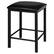 Alt View 19. Costway - 3 Piece Counter Height Dining Set Faux Marble Table 2 Chairs Kitchen Bar Black - Black.