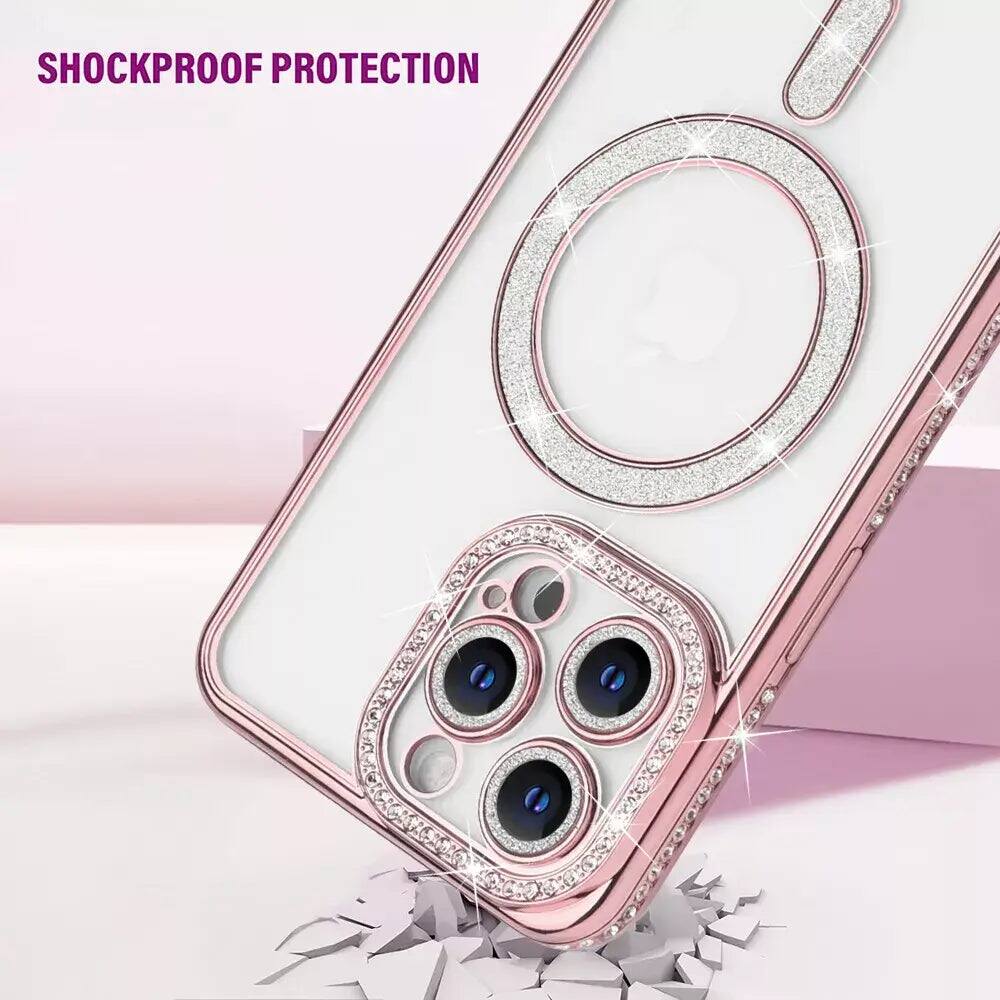 Entronix [Magnetic] Case for iPhone 14 Pro [Clear Back] Luxury