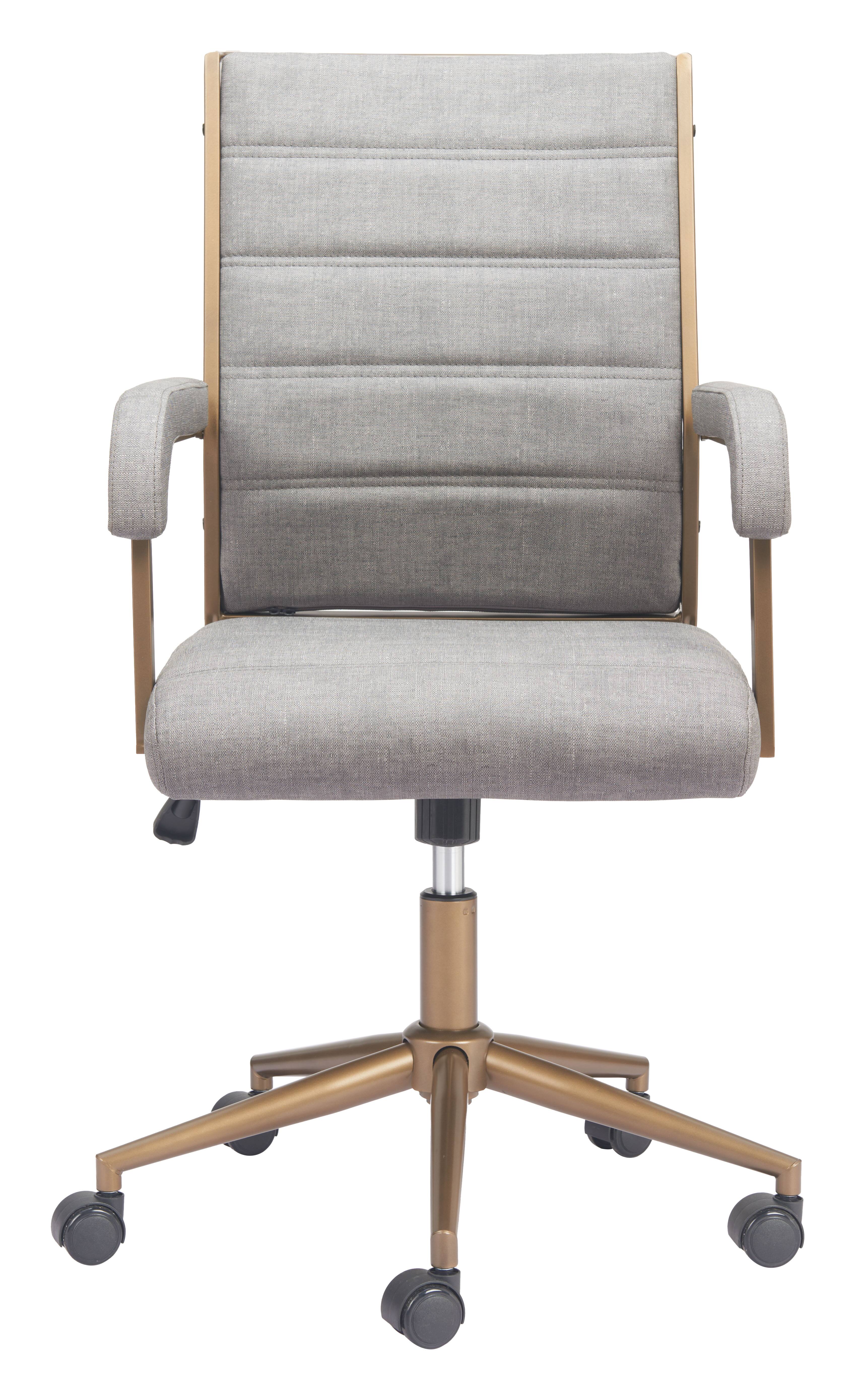 Alt View 1. Hivvago - Auction Office Chair Gray - Gray.
