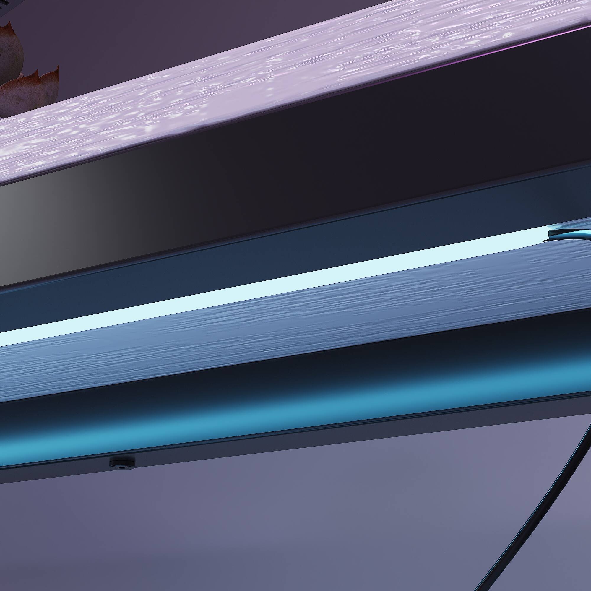 Alt View 2. Famapy - Gaming Desk with RGB Lights, Built-in Power Outlets, Cable Management & Storage for Immersive Setup - White & Black.