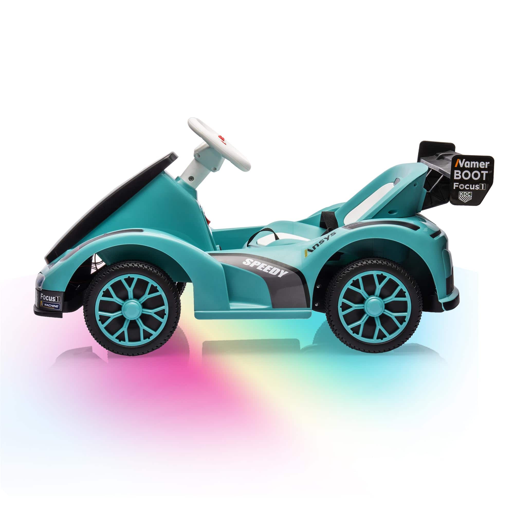 Jojoka - Drift Kart for Kids Electric Ride on Car with Dual Motor, 6v Battery-Powered Racing Go Kart, Remote Control