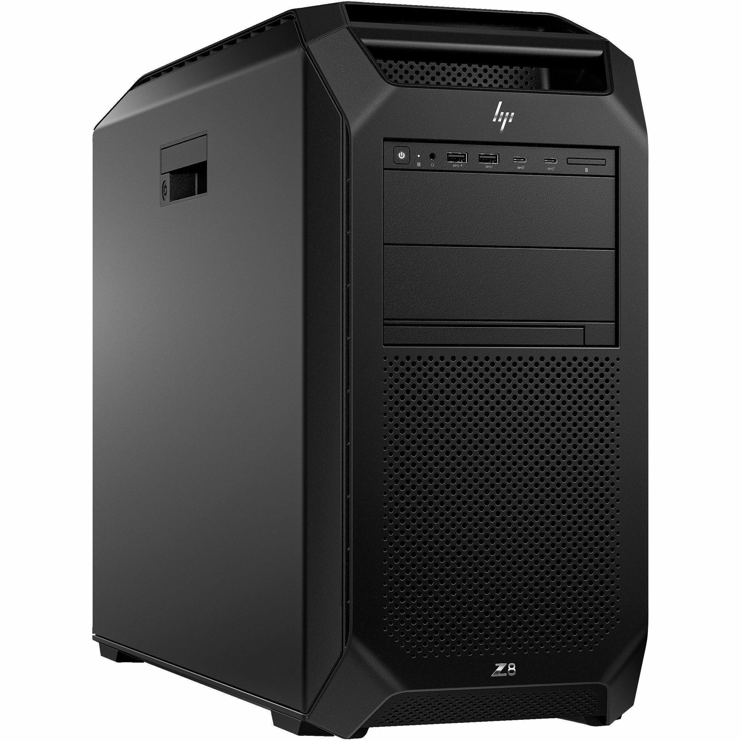 Alt View 1. HP - HP Z8 G5 Workstation - Intel Xeon Silver 4514Y - 64 GB - 512 GB SSD - Tower - Black - Smart Buy - Intel C741 Chip - Black.
