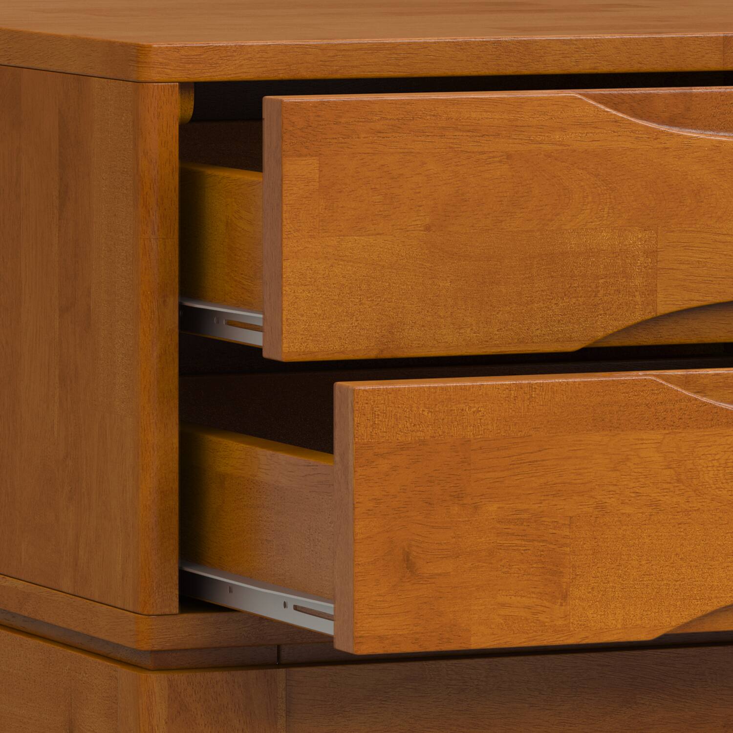 Alt View 13. Simpli Home - Harper End Table - Teak Brown.