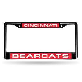 Rico Industries - Cincinnati Bearcats Black Metal Laser Cut License Plate Frame - Multi