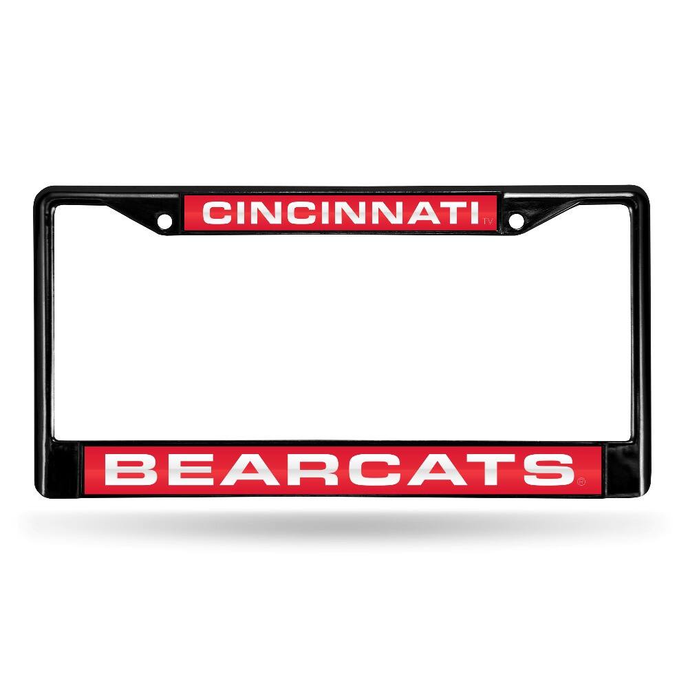 Rico Industries - Cincinnati Bearcats Black Metal Laser Cut License Plate Frame - Multi
