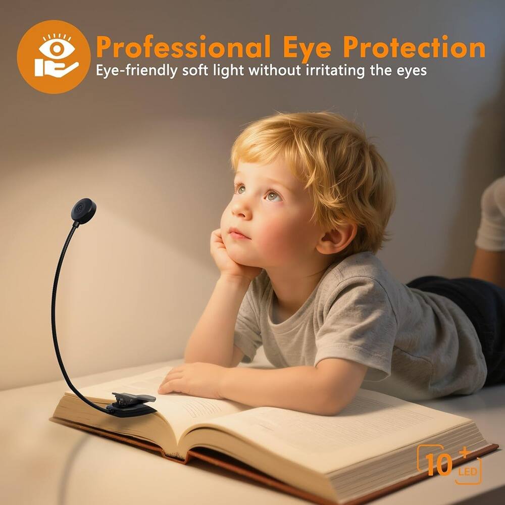 Professional Eye Protection  
Eye-friendly soft light without irritating the eyes  

10 LED