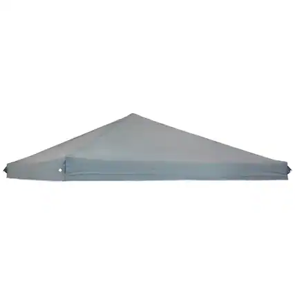 Front. Sunnydaze - 10x10 ft Oxford Fabric Replacement Pop-Up Canopy Shade Top - Gray.