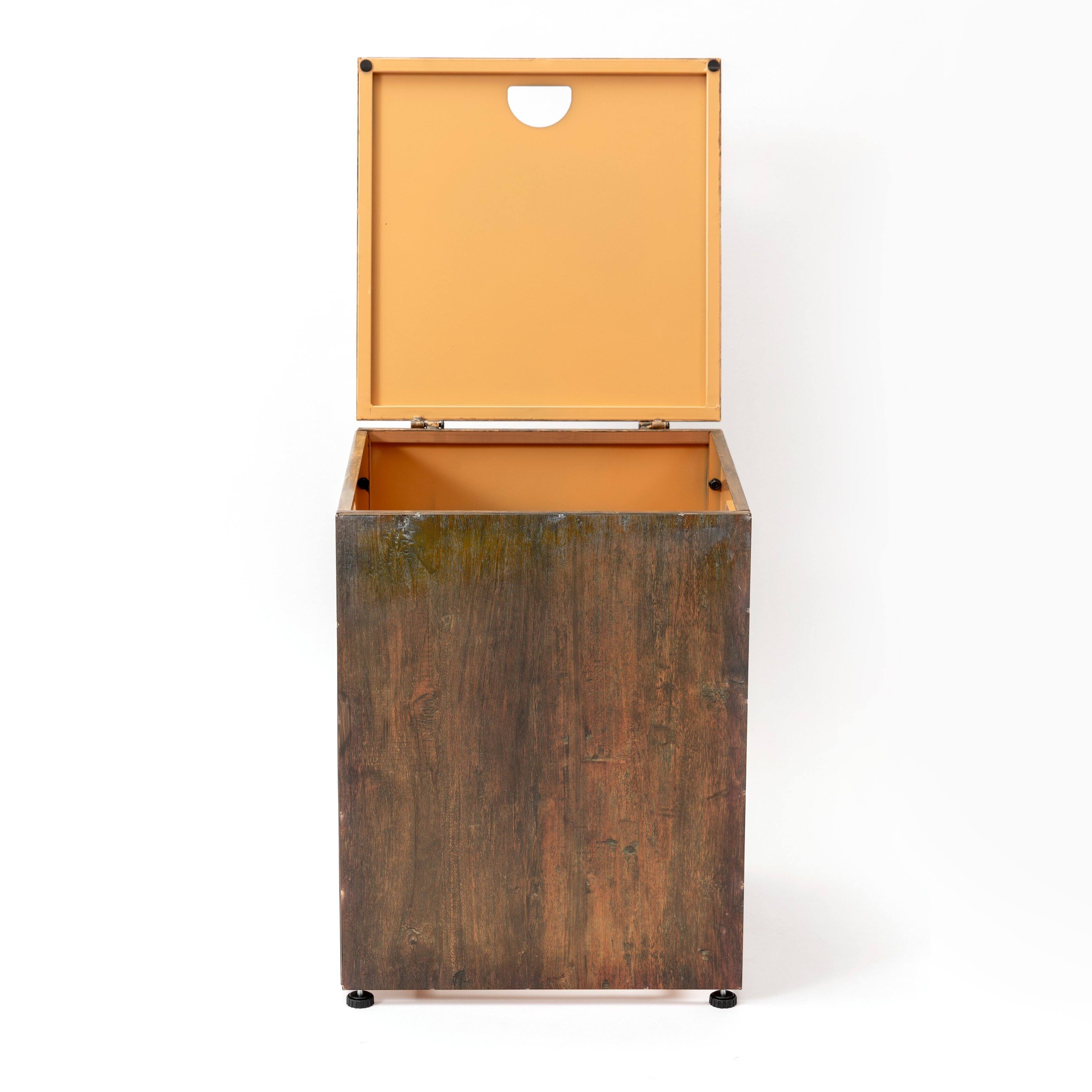 Angle. Mondawe - Imitation wood grain Propane Tank Cover Table - Natural Wood.