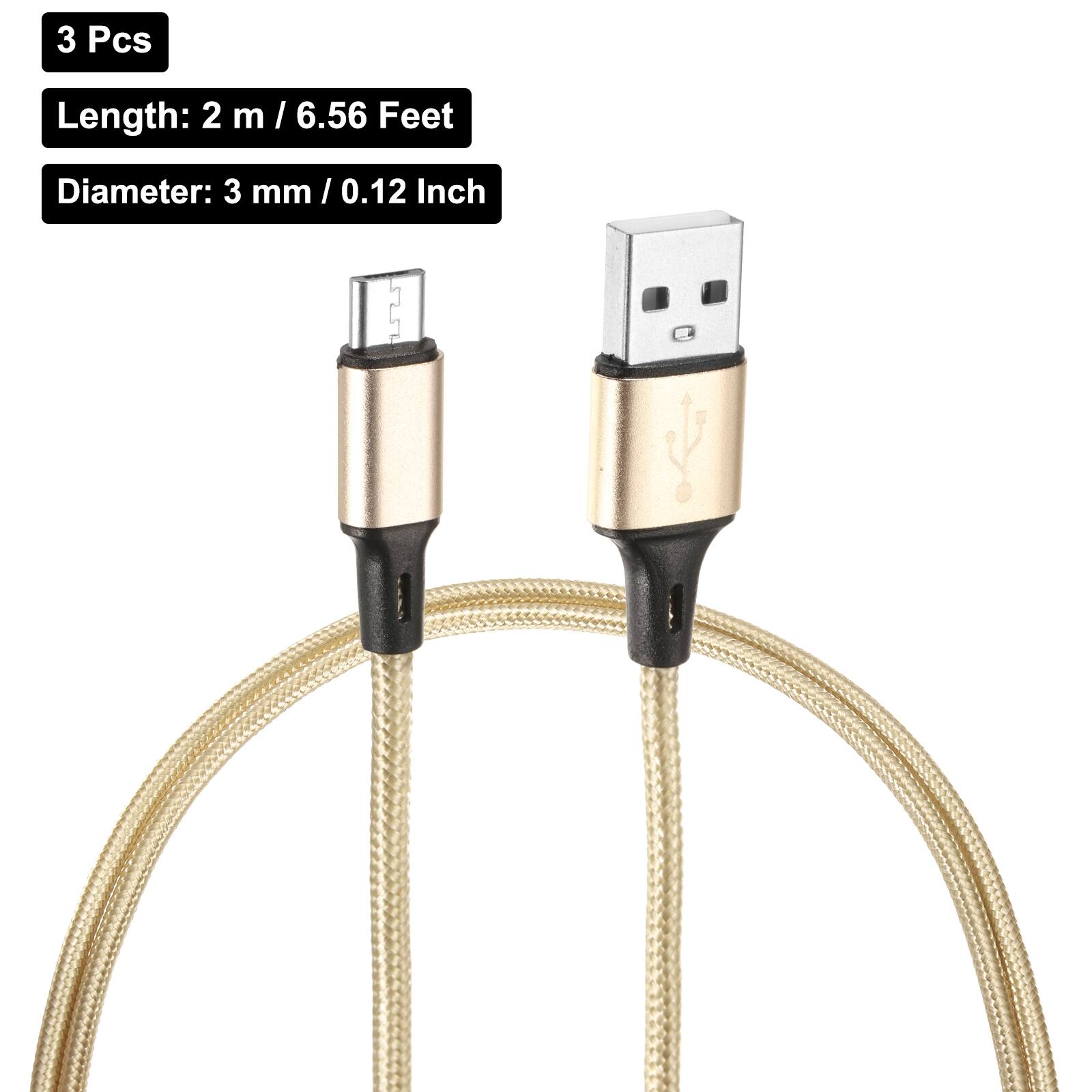 3 Pcs  
Length: 2 m / 6.56 Feet  
Diameter: 3 mm / 0.12 Inch