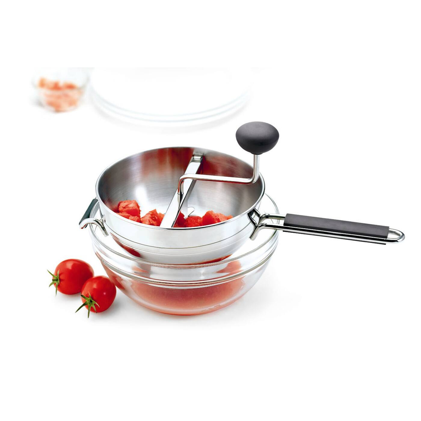 Alt View 2. Cuisipro - Deluxe Food Mill With 3 Disks - Silver.