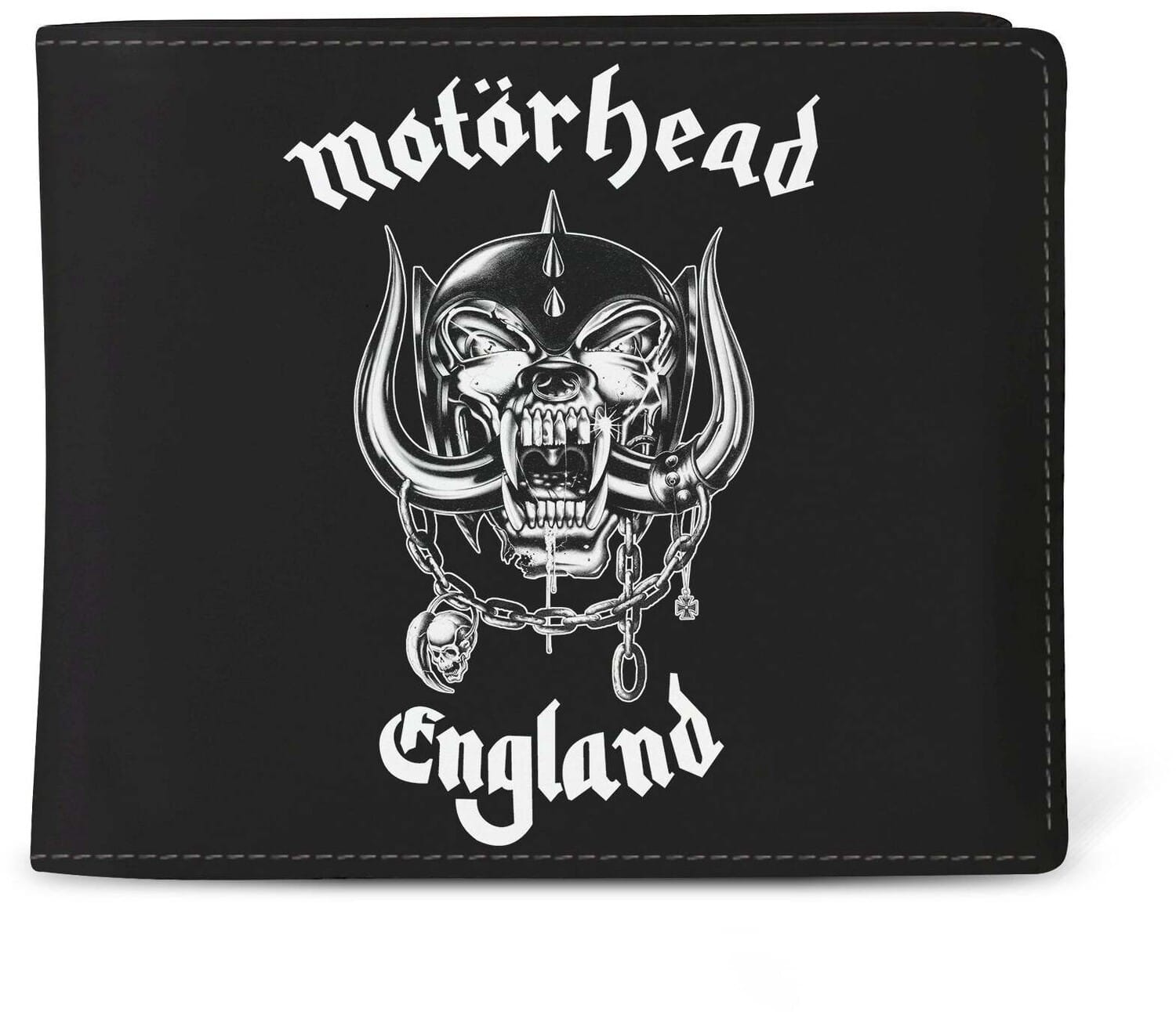 PopMarket - Motorhead - Rocksax - Motorhead - Motorhead England Logo - Wallet with Coin Pocket (Black/White) - Multicolor price history on PriceWatchPro
