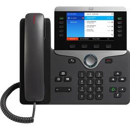 Cisco Consumer Products - Cisco 8841 IP Phone - Corded - Corded - Wall Mountable - 5 x Total Line - VoIP - 5" LCD - Unified - Charcoal