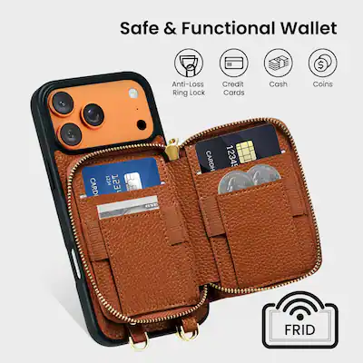 Ornarto for Detachable Wallet Case for iPhone 17 Pro Max with MagSafe, Case with Card Holder Wrist Strap Brown BB-PG-KB-IP17-69BP - Best Buy Ornarto for Detachable Wallet Case for iPhone 17 Pro Max with MagSafe, Case with Card Holder Wrist Strap Brown BB-PG-KB-IP17-69BP - Best Buy