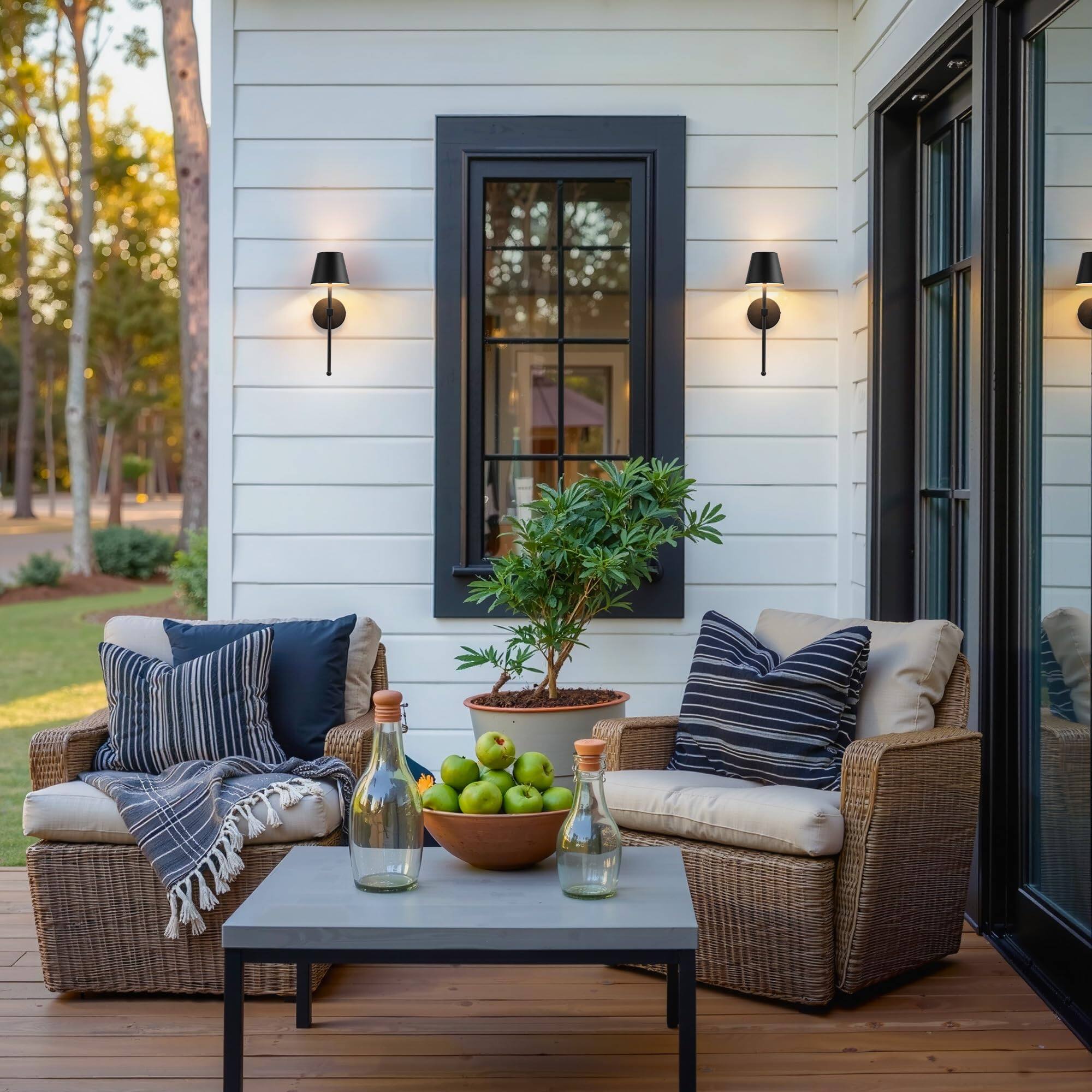 Alt View 6. HM 1810 - Wireless Wall Sconces Set Of Small Cordless mah Rechargeable Led Lamps Stepless Dimming Lightings For Paint - Black (2 Pack) (Small) L4.5 × H13 × D6.5 inch.