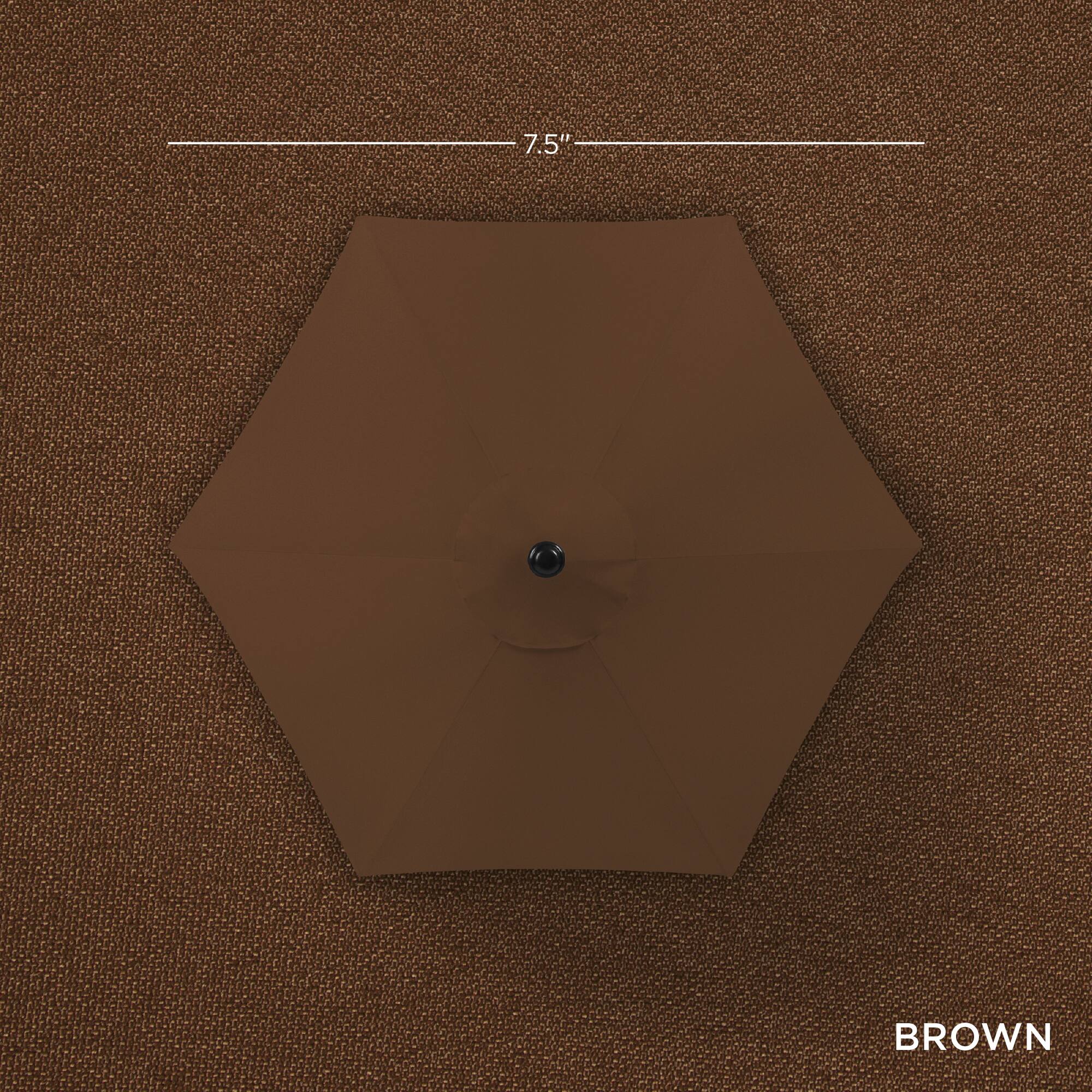 7.5"  
BROWN