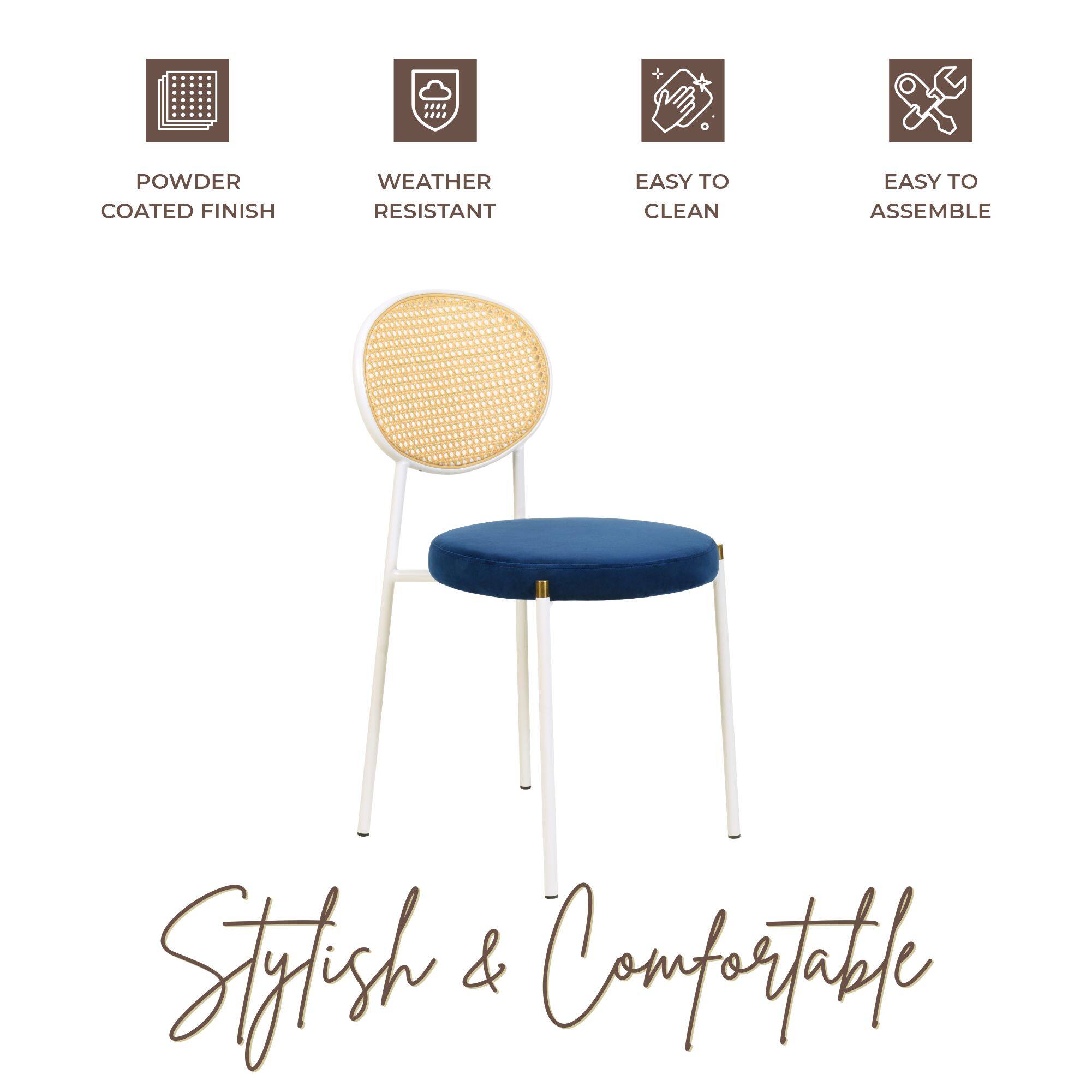 POWDER COATED FINISH  
WEATHER RESISTANT  
EASY TO CLEAN  
EASY TO ASSEMBLE  

Stylish & Comfortable
