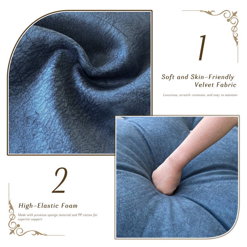 1. Soft and Skin-Friendly Velvet Fabric
Luxurious, scratch-resistant, and easy to maintain
2. High-Elastic Foam
Made with premium sponge material and PP cotton for superior support