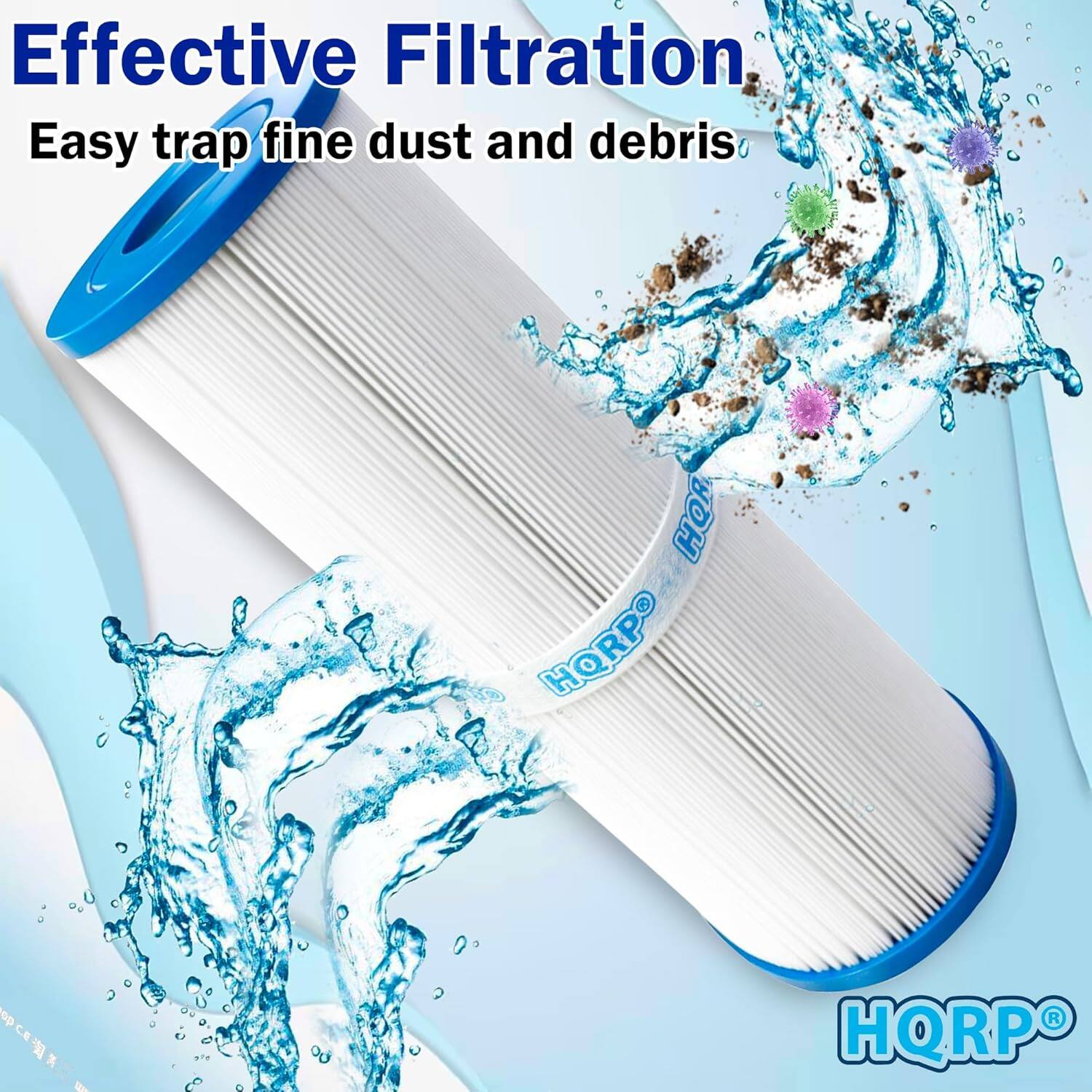 Effective Filtration  
Easy trap fine dust and debris  

HQRP®