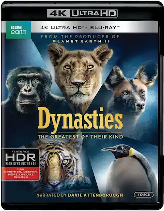 Front. Dynasties The Greatest of Their Kind - 4K Blu-Ray.