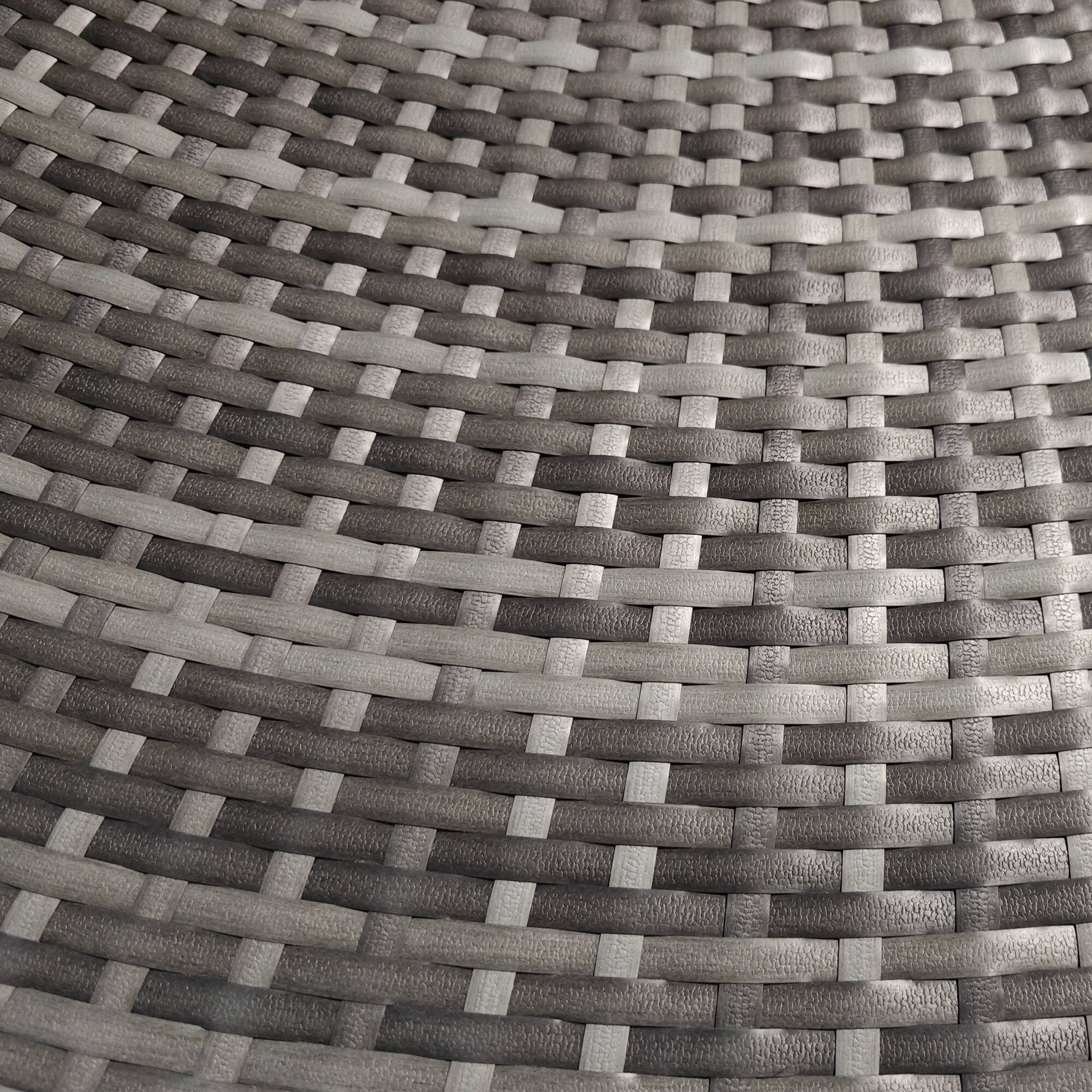 Alt View 8. Outsunny - Cushioned Outdoor Rattan Wicker Sunbed or Conversational Sofa Set with Sun Canopy - Dark Blue.