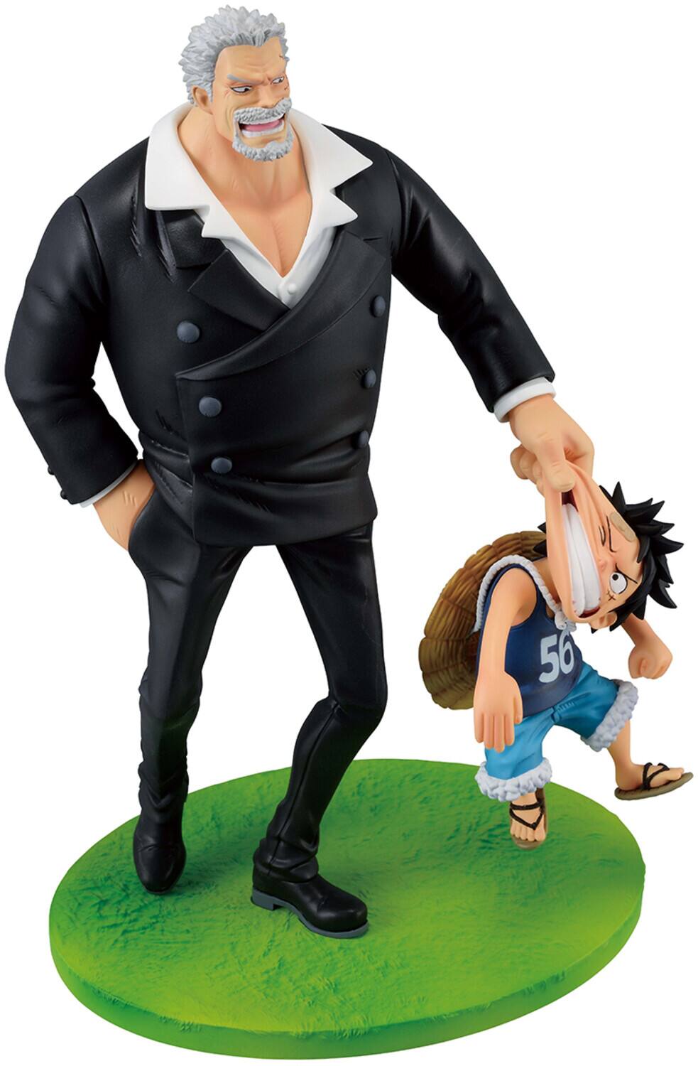 Alt View 2. Bandai - Ichibansho - One Piece - Revible Moment - Monkey D.Luffy & Monkey D.Garp (Road to Down) Figure   - Collectibles - Multicolor.