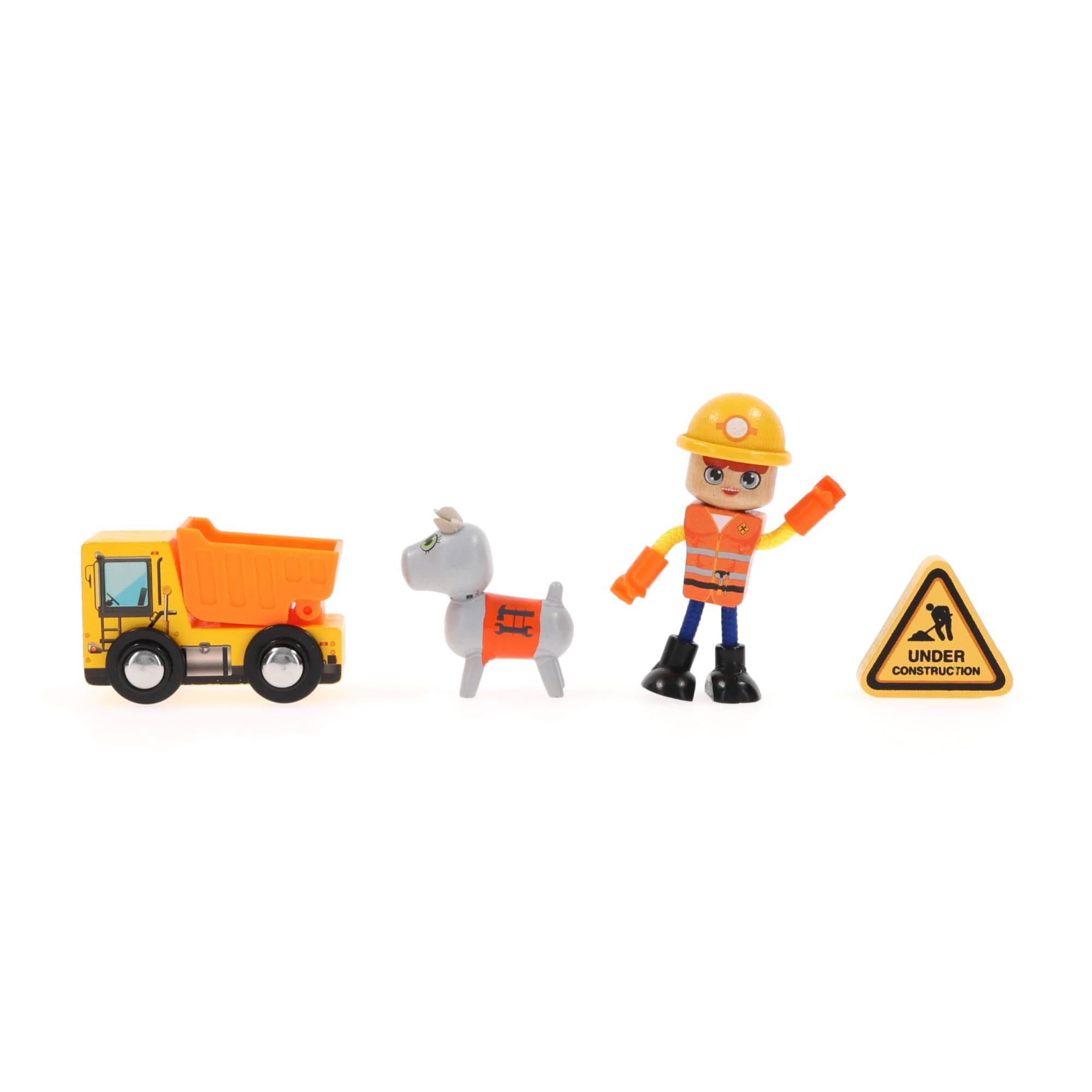 J'adore - Construction Rick Natural Wooden Toy Playset - Green price history on PriceWatchPro