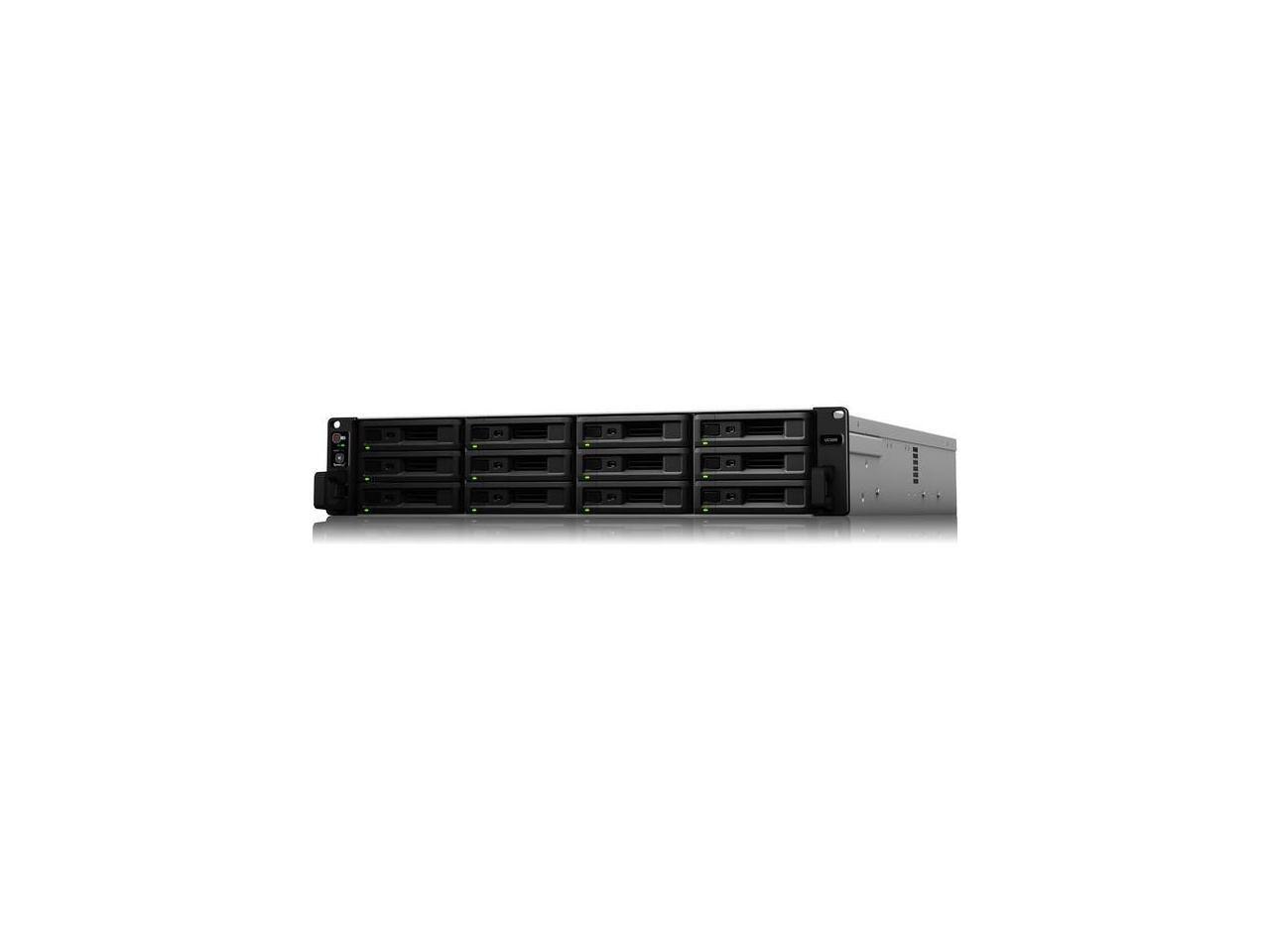 Alt View 9. Synology - Synology UC3200 12 x 3.5"/2.5" SAS SSD/HDD (drives not included) 3.5" Drive Bays 1 x expansion port RAID Sub-System - Unknown.