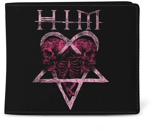 Front. PopMarket - HiM - Rocksax - HIM - HIM Logo - Wallet With Coin Pocket (Black) - Multicolor.