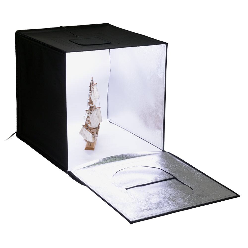 Angle. Fotodiox - 24x24" Studio-in-a-Box LED for Table Top Photography - Integrated LED Lights; Carrying Case and Four Backdrops.