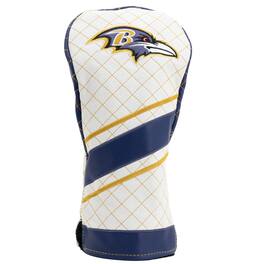 Team Golf - Baltimore Ravens Striped Quilted Driver Headcover - Multicolor