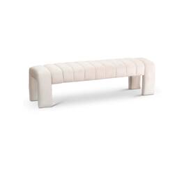 Meridian Furniture - Andaz Cream Bench - Beige
