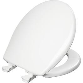 BEMIS - Round Plastic Toilet Seat with EasyClean hinge - White
