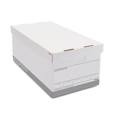 Staples - Medium Duty 50% Recycled Corrugated File Box Lift Off Lid, Letter Size, /Gray, 4/Carton (2489603/2489602) - White price history on PriceWatchPro