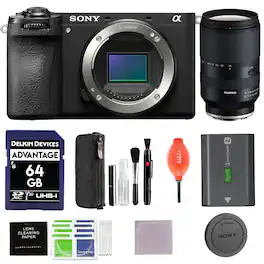Sony - Alpha a6700 Mirrorless Camera Body Bundle with Tamron 18-300mm f/3.5-6.3 DI III-A VC VXD Lens and More