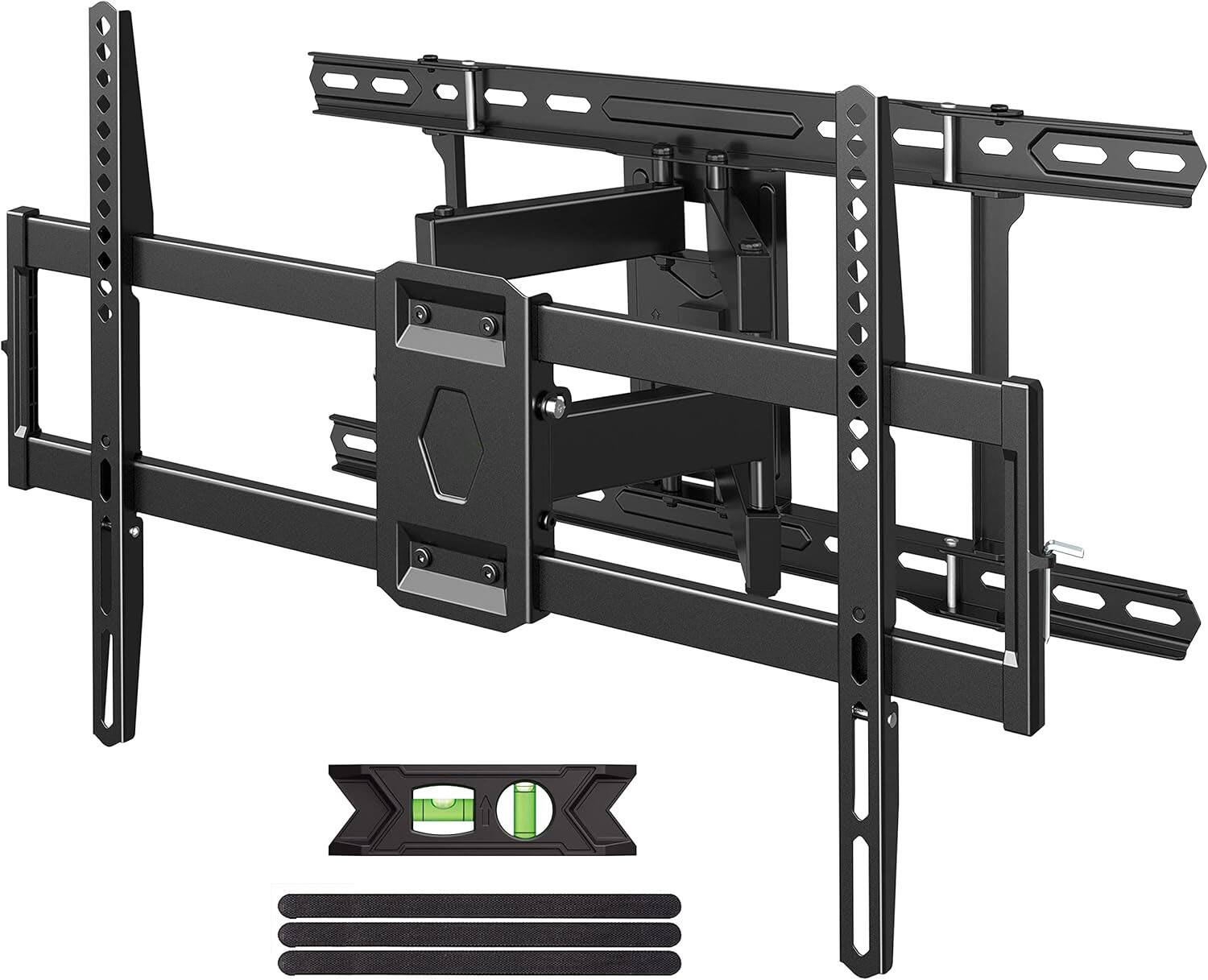Front. FINEAK - Full Motion TV Mount for 42"-85" TVS, Swivel Tilt Extension TV Bracket - Black.