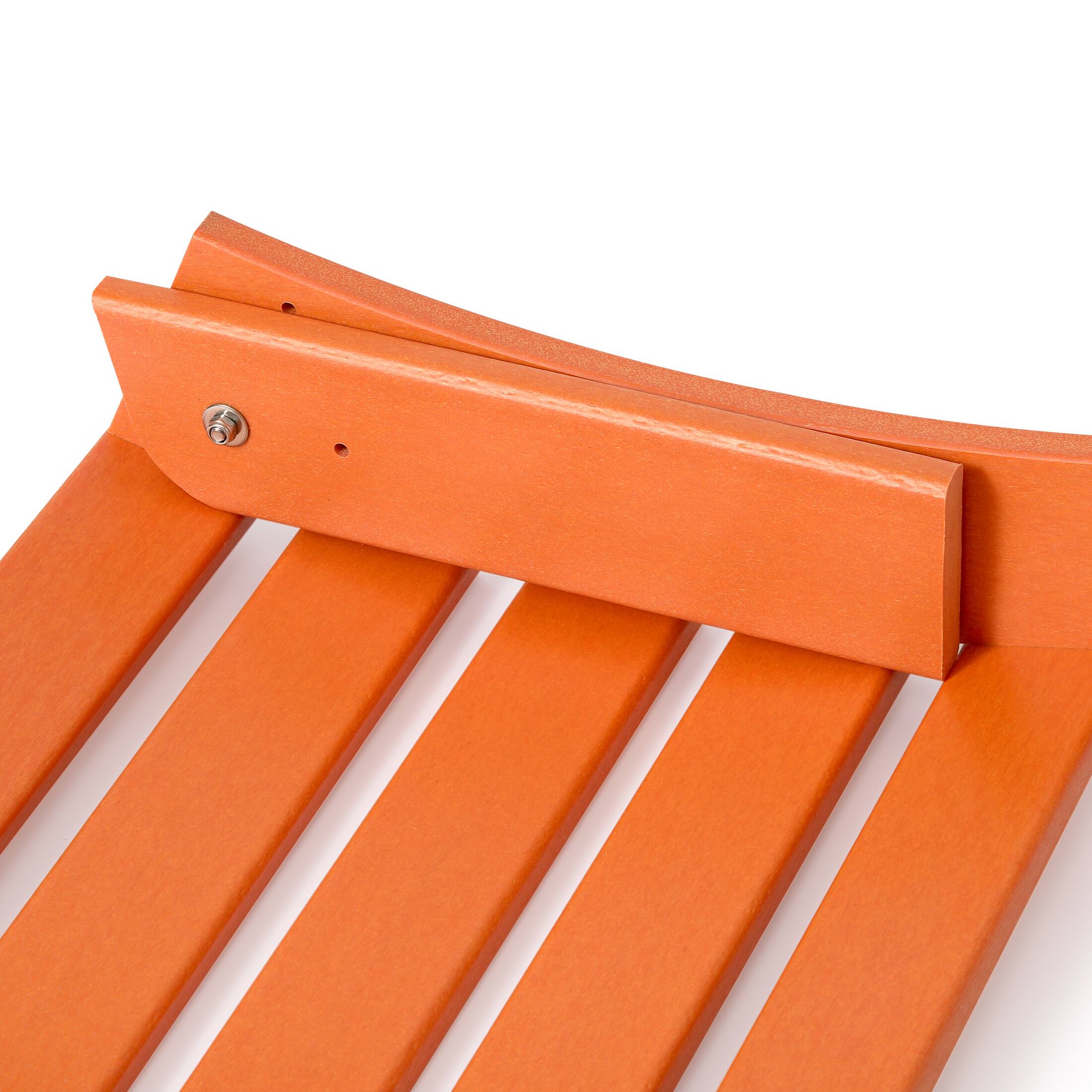 Alt View 6. WestinTrends - WestinTrends Malibu Outdoor folding ottoman for Adirondack chair - Orange.