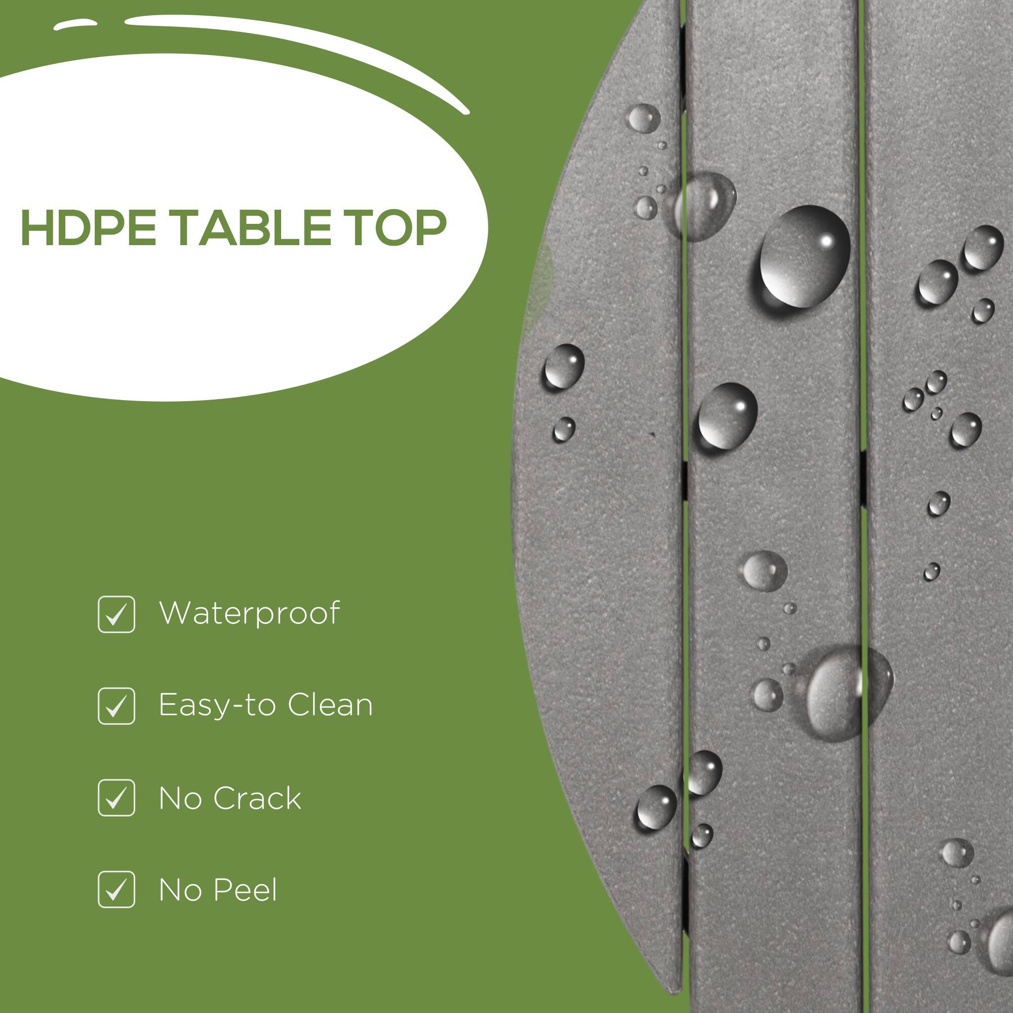 HDPE TABLE TOP

- Waterproof
- Easy-to Clean
- No Crack
- No Peel