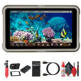 Atomos - Ninja 5.2 Inch 4K HDMI Recording Monitor | HDR 10 Bit Touchscreen Display with ProRes and DNx Recording, SSD Supp