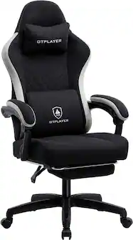 GTPlayer - Ergonomic Gaming Chair with Breathable Fabric - Black