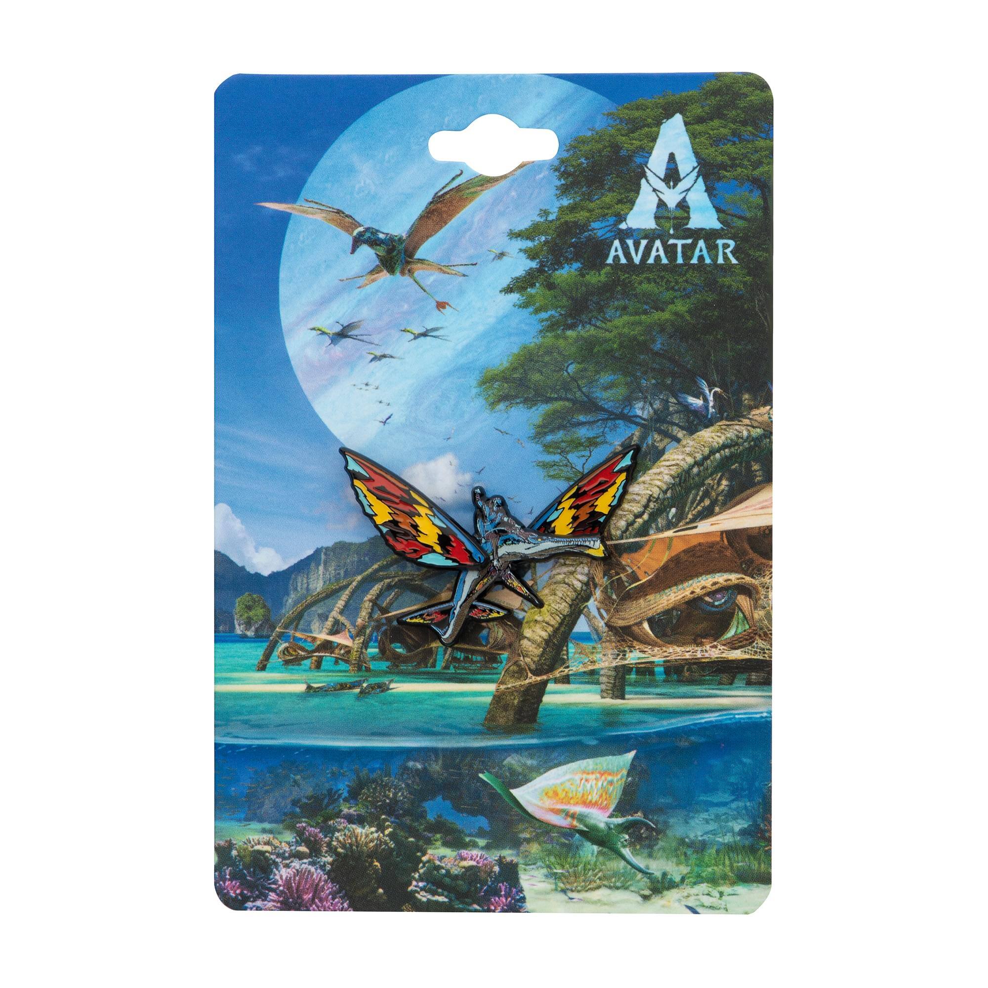 Alt View 1. SalesOne LLC - Avatar 2: The Way of Water Skimwing and Rider Moving Enamel Pin - Black.