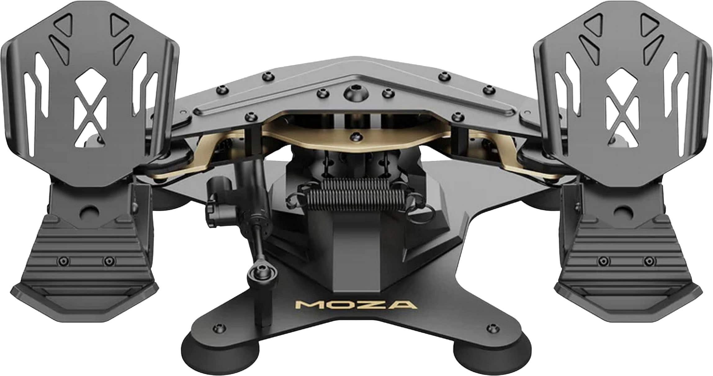 Front. Moza Racing - MRP Flight Sim Rudder Pedals for Windows.