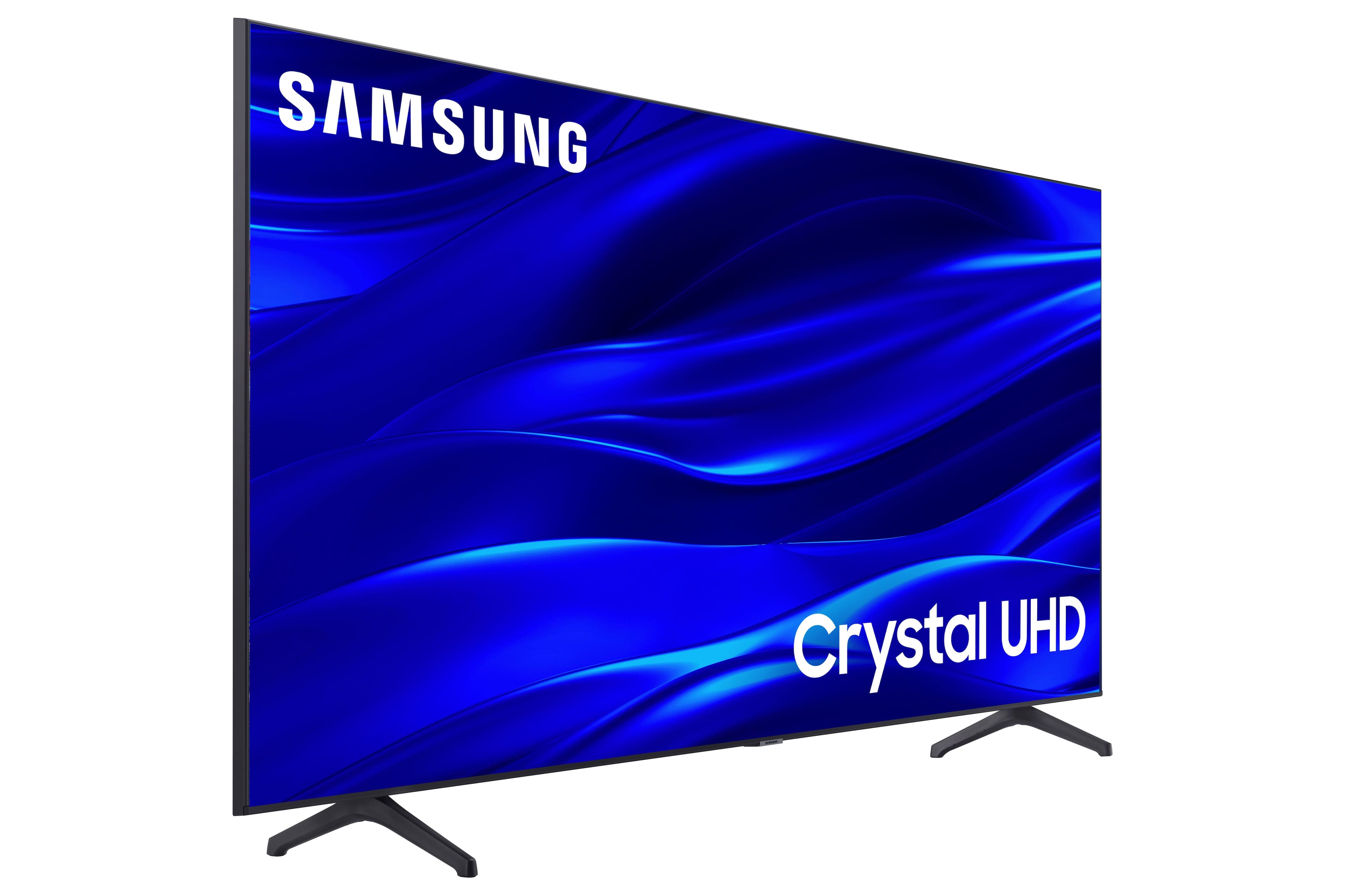Left. Samsung - 58" Class TU690T Crystal UHD 4K Smart Tizen TV - Titan Gray.