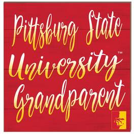 Jardine - Pittsburg State Gorillas 10'' x 10'' Grandparent Plaque - Red