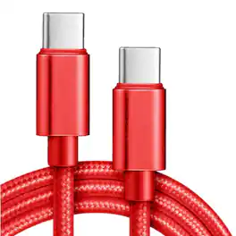 Kitcheniva - Fast Charging USB-C Cable For iPhone 16 15 Pro Max Samsung S24 10 Ft Red