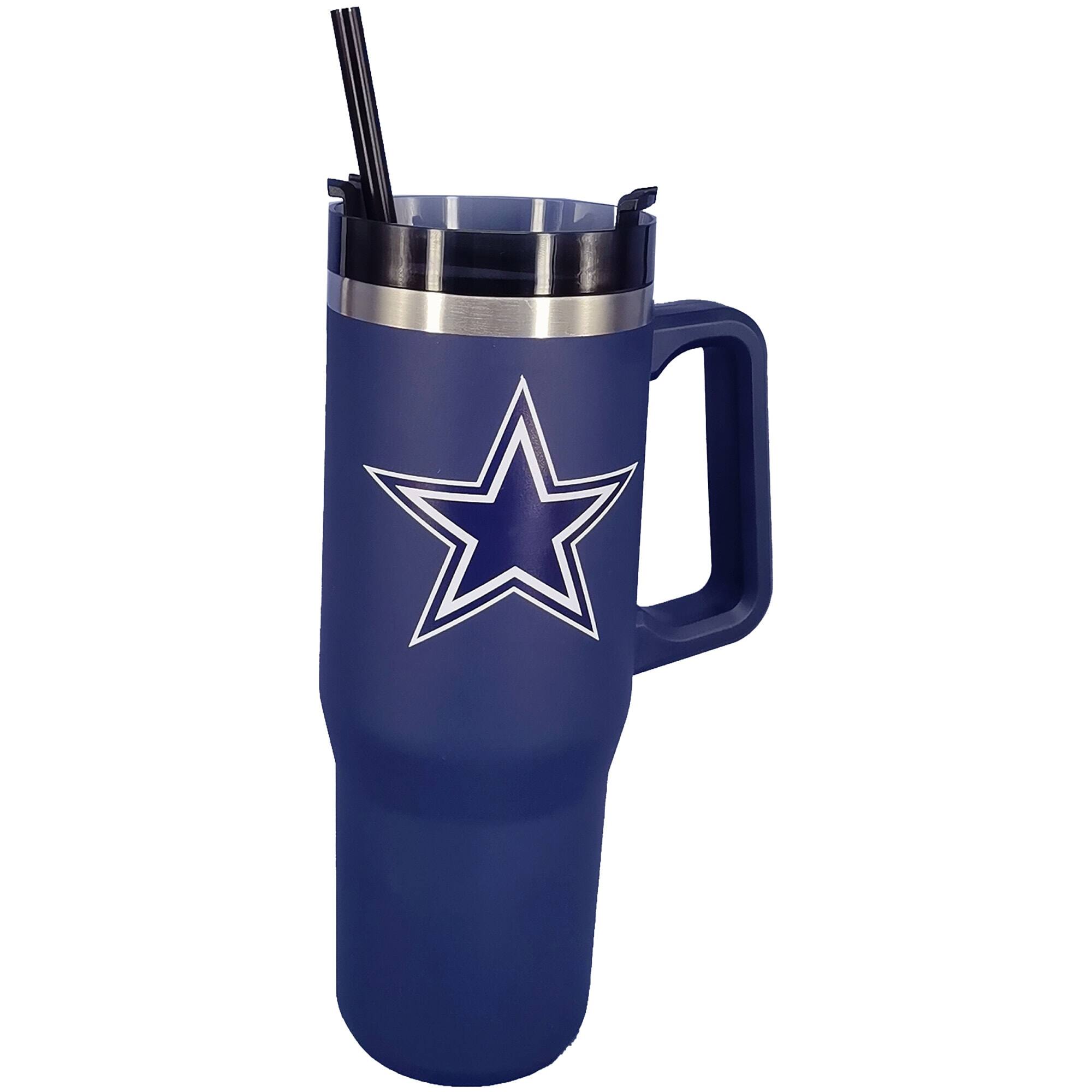 Alt View 1. Pegasus - Dallas Cowboys 60" x 70" Logo Blanket and 30oz Stainless Steel Tumbler Combo - Multicolor.