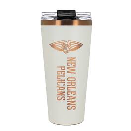 Great American Products - New Orleans Pelicans 30oz. Big Slim Tumbler - Cream